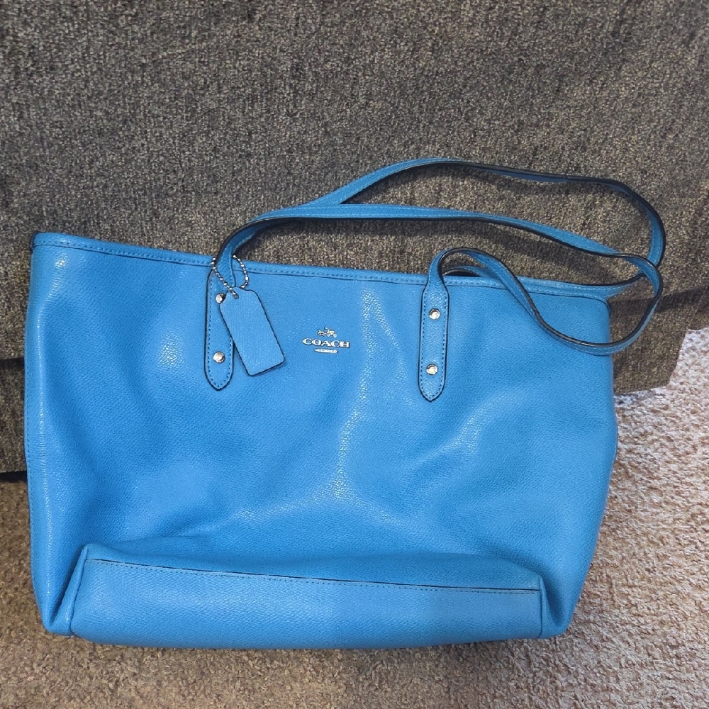 Coach Vibrant Blue Tote Bag